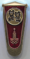 OLYMPIAD / OLYMPIC GAMES MOSCOW 1980. OLYMPIC COMMITTEE USSR / RUSSIA, VINTAGE PIN BADGE, ABZEICHEN - Jeux Olympiques