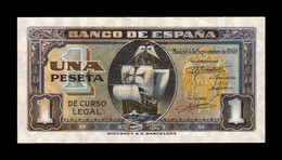 España Spain 1 Peseta Carabela 1940 Pick 122 Serie A T.241 EBC XF - 1-2 Pesetas