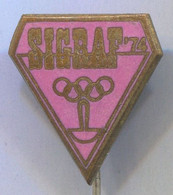 OLYMPIC / OLYMPIAD - SIGRAF 1974. Enamel, Vintage Pin, Badge - Jeux Olympiques