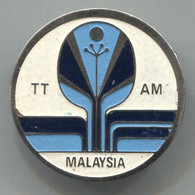 Table Tennis / Ping Pong - Malaysia TT AM, Federation, Association, Vintage Pin Badge Abzeichen - Tenis De Mesa