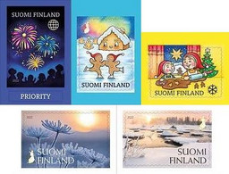 Finland - 2022 - Christmas - Mint Self-adhesive Stamp Set - Ungebraucht