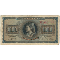 Billet, Grèce, 1000 Drachmai, 1942-08-21, KM:118a, TB - Griekenland