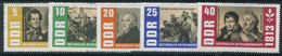 DDR / E. GERMANY 1963 Liberation War Anniversary MNH / **.  Michel  988-92 - Neufs