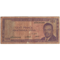 Billet, Burundi, 100 Francs, 1990, 1990-07-01, KM:29c, B - Burundi