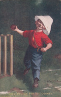 Cricket Old Postcard Signed Edward Patrick Kinsella - Cricket