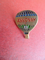 Pins  émail  - Ballon Montgolfière - ANNONAY Ardèche - Montgolfières