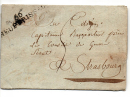 Lettre Neufbrissach - Strasbourg 1799 - 1792-1815: Veroverde Departementen