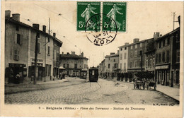 CPA BRIGNAIS-Place Des Terreaux-Station Du Tramway (236267) - Brignais