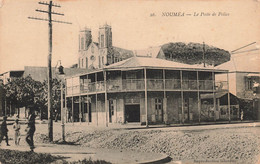 CPA NOUVELLE CALEDONIE - Noumea - Le Poste De Police - Courrier Augustin Déméné Sur Le Front - New Caledonia