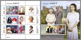 GUINEA BISSAU 2022 MNH Queen Elizabeth II. M/S+S/S - OFFICIAL ISSUE - DHQ2244 - Royalties, Royals