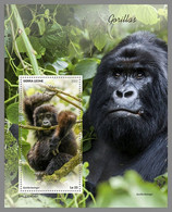 SIERRA LEONE 2022 MNH Gorillas Gorilles S/S I - OFFICIAL ISSUE - DHQ2244 - Gorilas