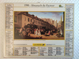 CALENDRIER//ALMANACH Des PTT De 1998 - OLLER - Info Intérieur: Carte Pyrénées Orientales - PERPIGNAN - Grand Format : 1991-00