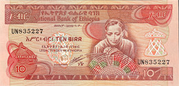 Ethiopia 10 Birr, P-43b (1991) - UNC - Etiopía