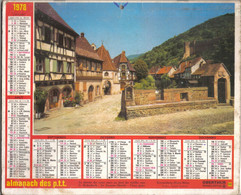 Calendrier Almanach Des P.T.T. 1978 - Formato Grande : 1971-80