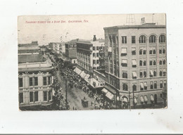 GALVESTON TEXAS TREMONT STREET ON A BUSY DAY  1908 - Galveston