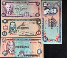 Jamaica 1-10 Dollars, P-CS2 (1977) - UNC - 000531 - Jamaique