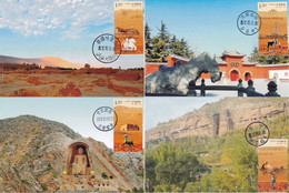 China Maximum Card,2012-19 Silk Road，4 Pcs - Cartes-maximum