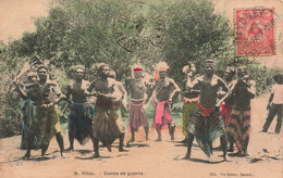 CPA NOUVELLE CALEDONIE - Pilou - Danse De Guerre - Edit Vve Daroux - Colorisé - RARE - Oblit Australienne Sydney - Nouvelle-Calédonie