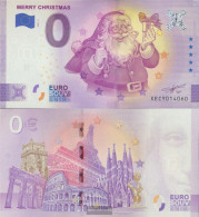 All World Souvenirschein Merry Christmas Uncirculated 2020 0 Euro Merry Christmas - Kilowaar - Bankbiljetten
