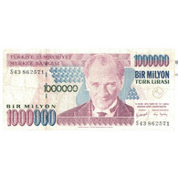 Billet, Turquie, 1,000,000 Lira, 1970, 1970-01-14, KM:213, B - Turquie