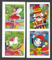 Greece 2022 Christmas All The Self-Adhesive Stamps From Booklets - Ongebruikt