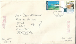 Australia Cover To Portugal With Queen Stamp - Cartas & Documentos