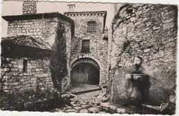 EZE  06 ALPES MARITIMES  CPSM  LA FONTAINE ET LE CHATEAU - Eze