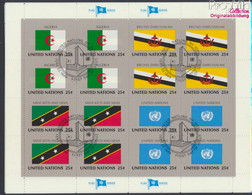 UNO - New York 579Klb-594Klb Kleinbogen (kompl.Ausg.) Gestempelt 1989 Mitgliedsstaaten (9909758 - Used Stamps