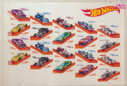 USA 5541-5550 Folienblatt (kompl.Ausg.) Postfrisch 2018 Hot-Wheels-Spielzeugautos (9909626 - Nuovi