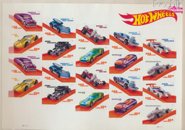 USA 5541-5550 Folienblatt (kompl.Ausg.) Postfrisch 2018 Hot-Wheels-Spielzeugautos (9909627 - Ongebruikt