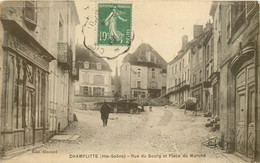 CHAMPLITTE Rue Du Bourg Et Place Du Marché - Champlitte