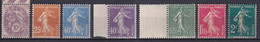 1927 - YVERT N° 233/239 ** MNH - COTE = 88 EUR. -  BLANC + SEMEUSE - Neufs