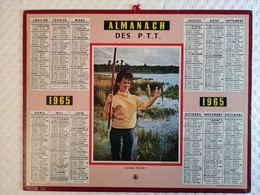 CALENDRIER//ALMANACH Des PTT De 1965 - OBERTHUR - Info Intérieur: NON COMPLET - Grand Format : 1961-70