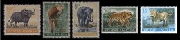 INDIA 1963 WILDLIFE CONSERVATION LION TIGER ELEPHANT ANIMALS COMPLETE SET MNH - Nuovi