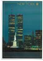 BR1371 New York Statue Of Liberty World Trade Towers Viaggiata 1991 Verso Roma - World Trade Center