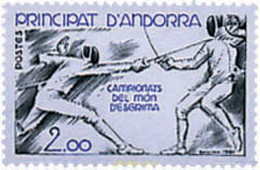 65209 MNH ANDORRA. Admón Francesa 1981 CAMPEONATOS DEL MUNDO DE ESGRIMA, CLERMONT-FERRAND - Colecciones