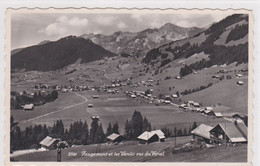 Rougemont Et Les Vanils Vus Du Vanel. Carte-photo Circulée - Rougemont