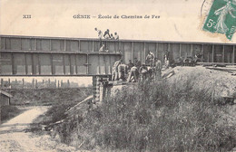 CPA France - Val D'Oise - XII - Génie - Ecole De Chemin De Fer - Oblitérée - Animée - Militaire - Pont - Transport - Manöver