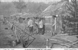 CPA France - La Grande Rue Du Village De Bon Espoir D'après Illustration - Oblitérée 1915 - Vélo - Militaire - War 1914-18