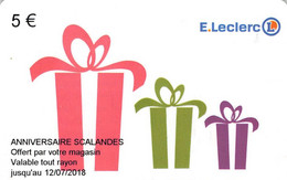 CARTE CADEAU - LECLERC - Altri & Non Classificati