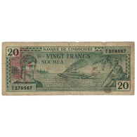 Billet, Condominium Des Nouvelles-Hébrides, 20 Francs, Undated (1945), Undated - Nouméa (Neukaledonien 1873-1985)