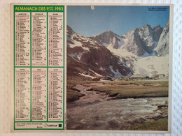 CALENDRIER//ALMANACH Des PTT De 1983 - OBERTHUR - Info Intérieur: Carte Département Des Pyrénées-Atlantiques (64) - PAU - Grand Format : 1981-90