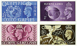 66089 HINGED GRAN BRETAÑA 1948 14 JUEGOS OLIMPICOS VERANO LONDRES 1948 - Summer 1948: London