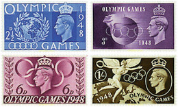 66089 HINGED GRAN BRETAÑA 1948 14 JUEGOS OLIMPICOS VERANO LONDRES 1948 - Zomer 1948: Londen