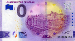 Billet Touristique Souvenir Monnaie De Paris MDP Euro Sedan Chateau Fort - Autres & Non Classés