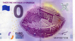 Billet Touristique Souvenir Monnaie De Paris MDP Euro Orange Theatre Antique - Altri & Non Classificati