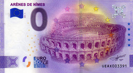 Billet Touristique Souvenir Monnaie De Paris MDP Euro Nimes Arenes - Autres & Non Classés