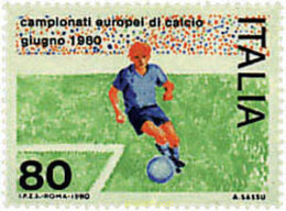 67030 MNH ITALIA 1980 CAMPEONATOS DE EUROPA DE FUTBOL - 1971-80:  Nuovi