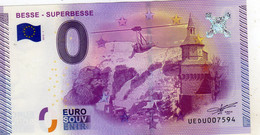 Billet Touristique Souvenir Monnaie De Paris MDP Euro Besse Superbesse - Autres & Non Classés