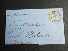N R 39 - Op Zeer Fris Briefje Naar Utrecht (Nederland) - Kwot  150 - 1883 Léopold II